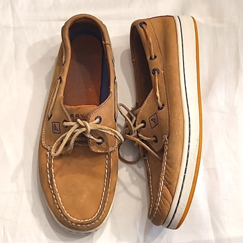 Sperry Top Sider Leather Boat Shoes Loafer Slip On Lace Up Oxford Flat Moccasin
